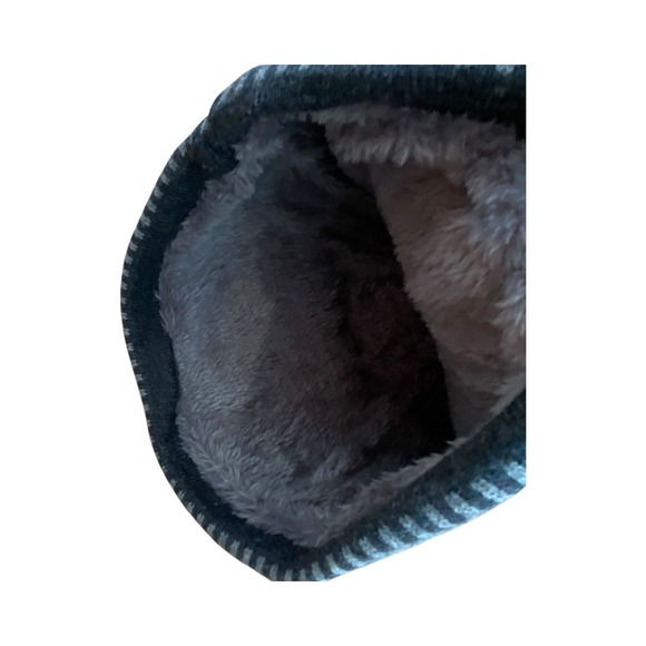 New York NY Knit Beanie Hat Black Gray Embroidered Winter Warm NEW‎ - Picture 4 of 4